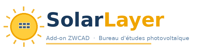 SolarLayer - Add-on ZWCAD - Bureau d'études photovoltaïque
