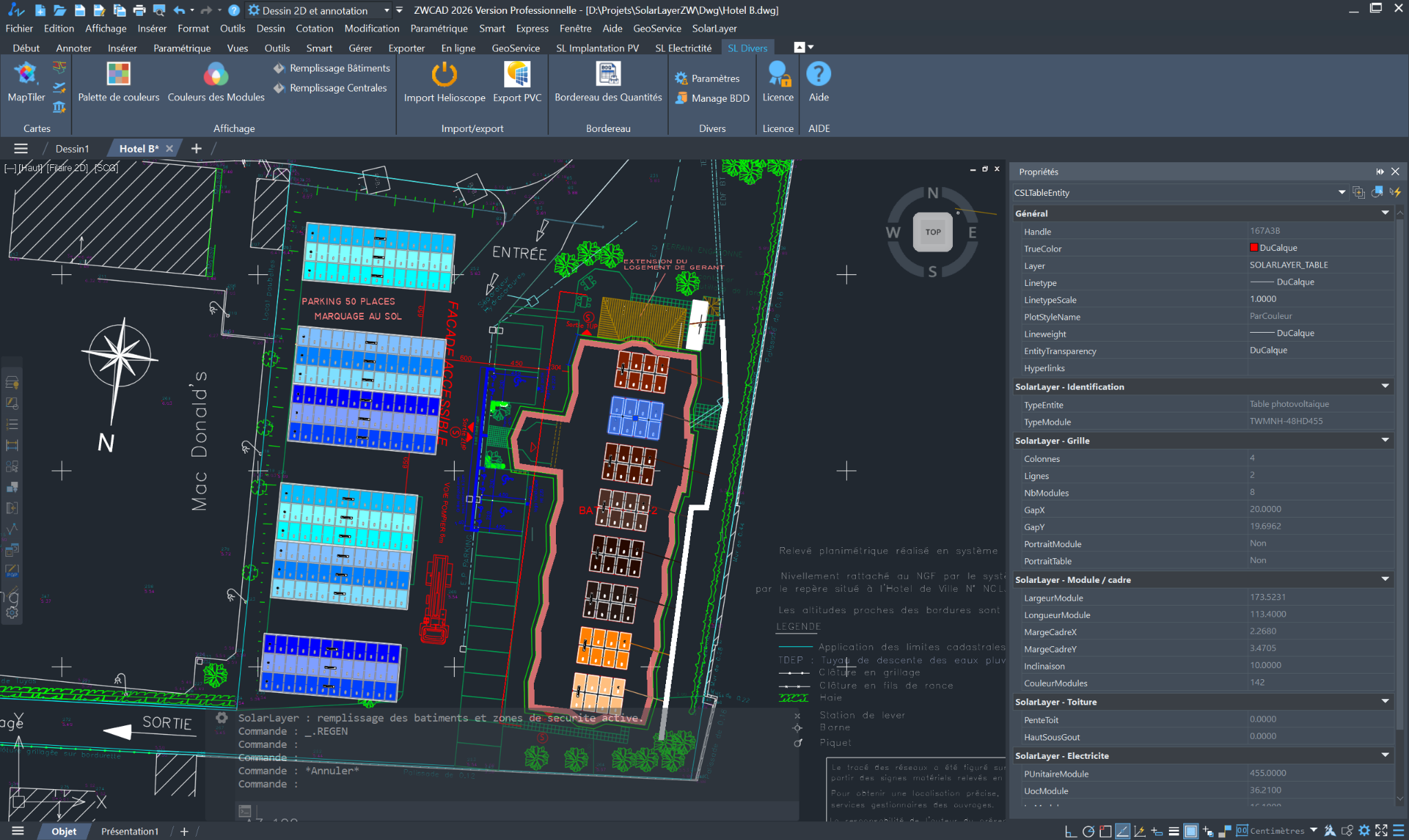 SolarLayer dans ZWCAD